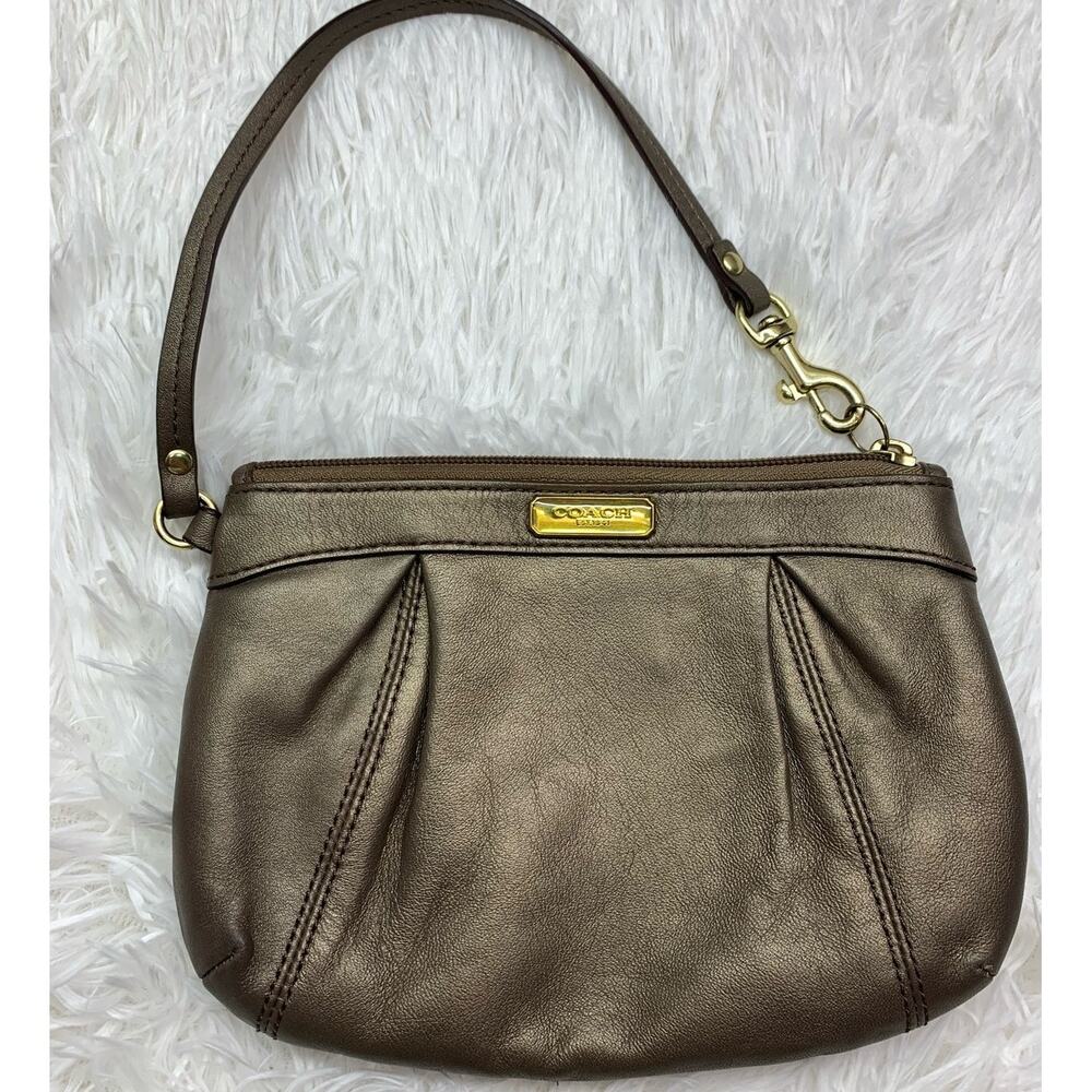 COACH Bronze Wristlet